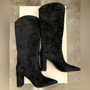 Marc Fisher Uday tall black suede boot - 9 - new in box